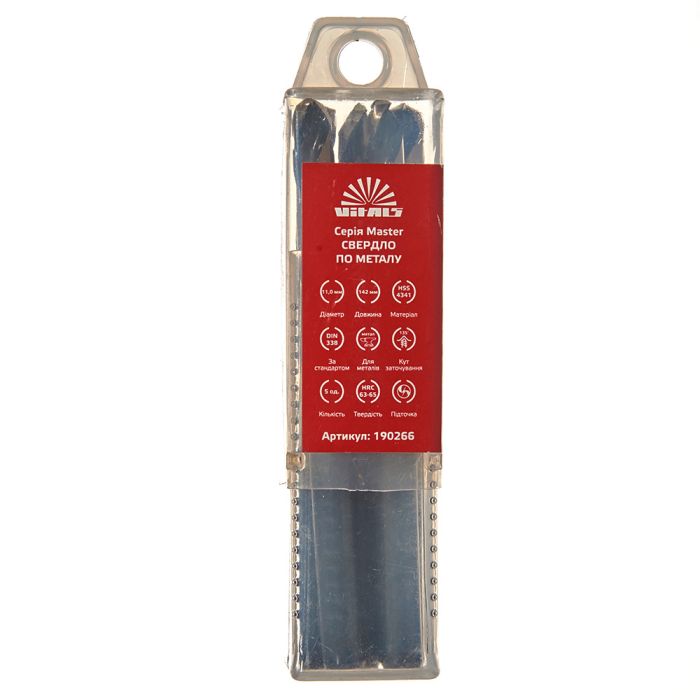 Свердло по металу HSS 4341 11.0 (5 од.) Vitals Master