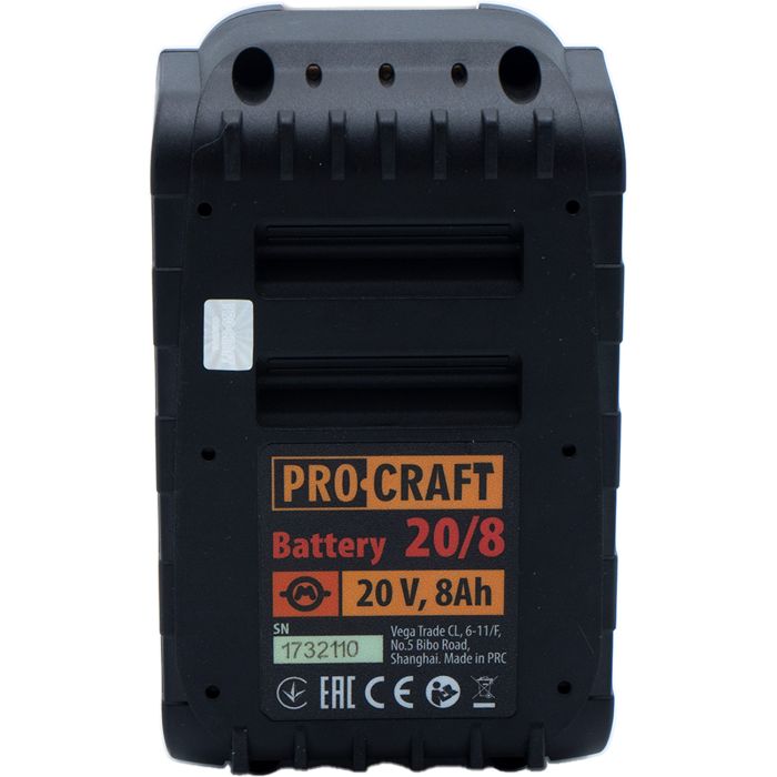 Аккумуляторная батарея Procraft Battery20/8 (20В, 8Ач)