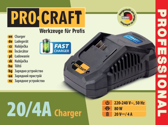 Зарядное устройство Procraft Charger20/4 А
