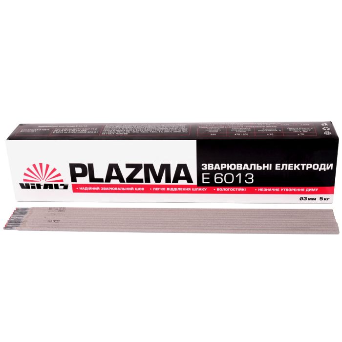 Электроды сварочные Vitals Plazma E6013 d 3мм, X 5кг