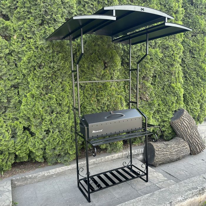 Мангал-барбекю Mzavod Зевс на 12 шампуров 3мм с крышей