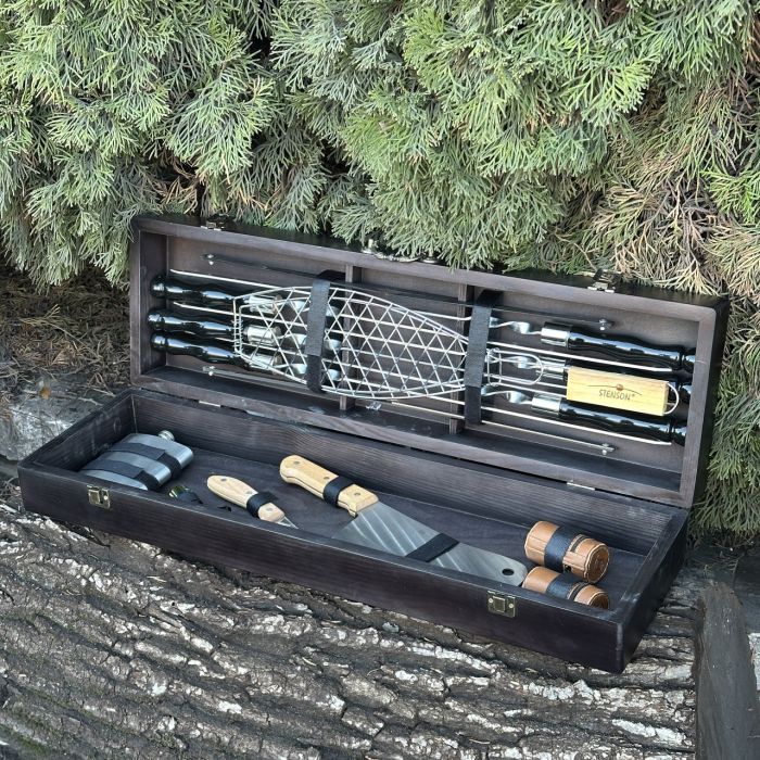 Подарочный набор Mzavod Мастер BBQ черный