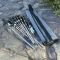 Набор шампуров Арго 6/1/1 черная ручка в сером чехле