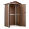 Хозблок-сарай металлический DS-01 с двускатной крышей 1850х1200х900 мм Коричневый