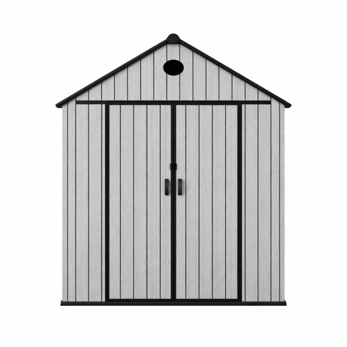 Хозблок-сарай пластиковый BKS 8х6FT с двускатной крышей 2440 × 2250 × 1650 мм (В×Ш×Г)