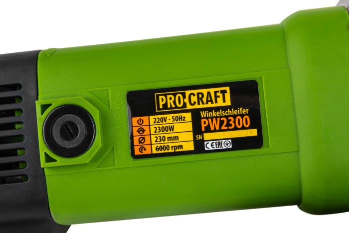 Углошлифовальная машина Procraft PW2300 230 мм