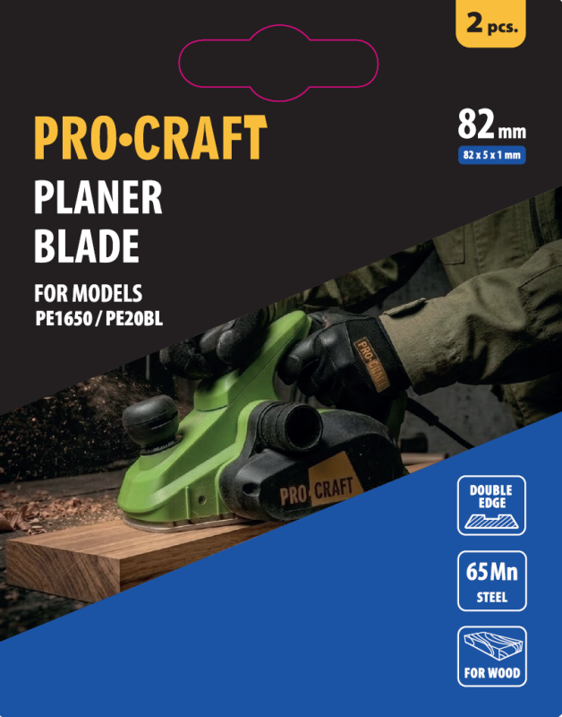 Ніж для рубанка Procraft 82 мм для PE1650/PE20BL
