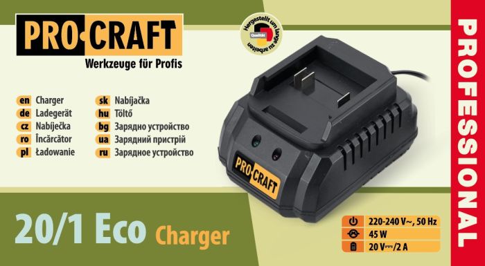 Зарядное устройство Procraft Charger20/1 Eco