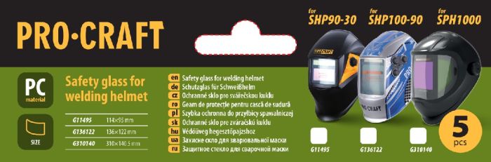 Захисне скло для зварювальної маски Procraft G11495 (SHP90-30)