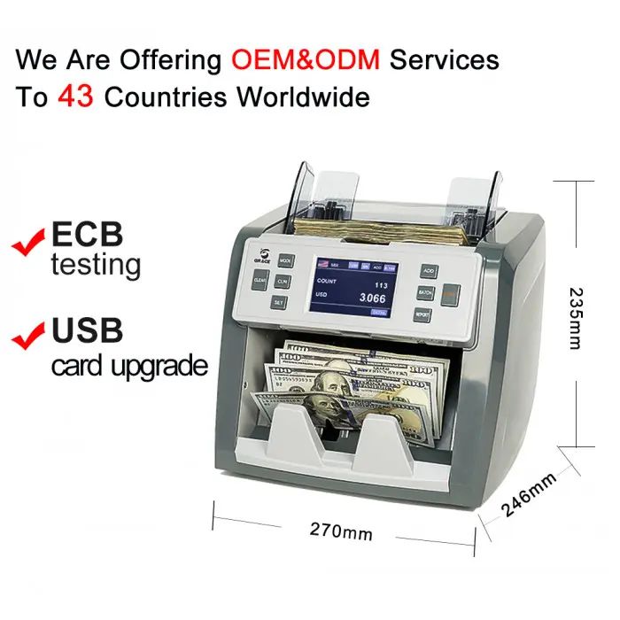 Счетчик банкнот GRACE EC900 с определением номинала