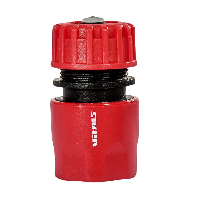 Коннектор 1/2" с аквастопом для шланга 1/2" Vitals