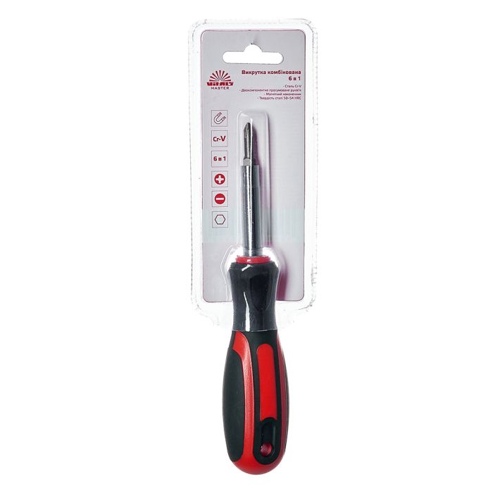 Отвертка комбинированная Vitals Master, 6 в 1