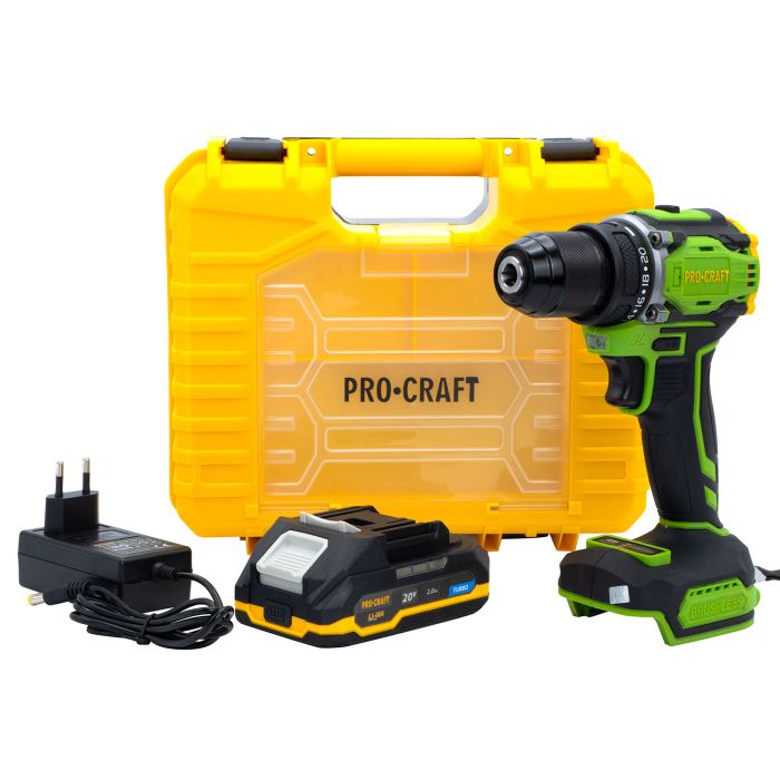 Шуруповерт Procraft PA18Pro (з 1 АКБ 2Аг)