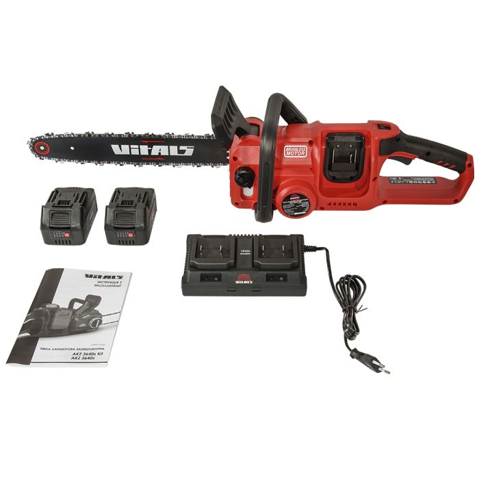 Пила цепная аккумуляторная Vitals AKZ 3640s Kit