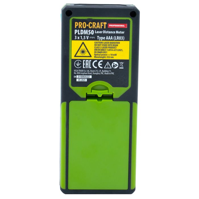Лазерный дальномер Procraft PLDM50