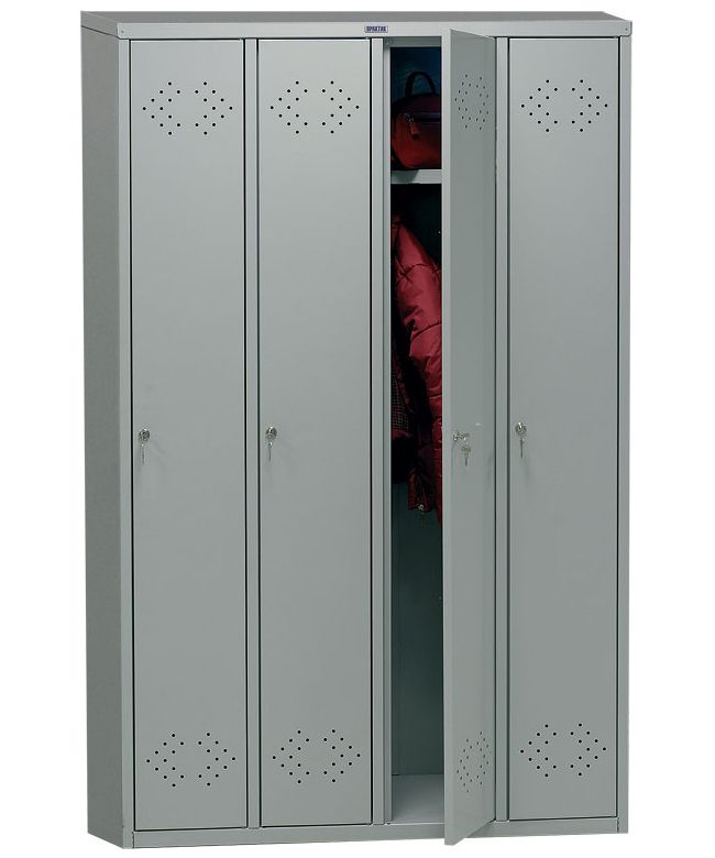 Шафа металева для одягу ПРАКТИК LS-41