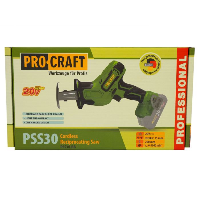Аккумуляторная сабельная пила Procraft PSS30 (без акб и зп)
