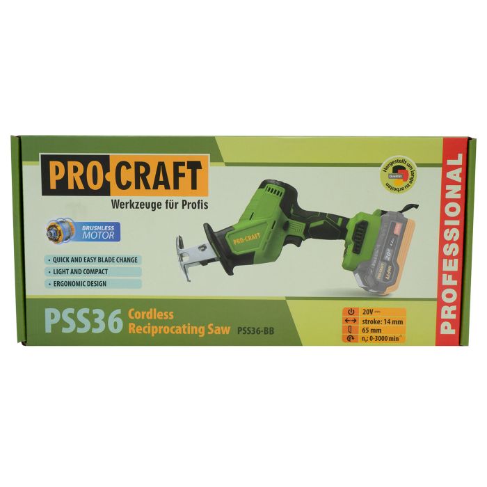 Аккумуляторная сабельная пила Procraft PSS36 (без акб и зп)