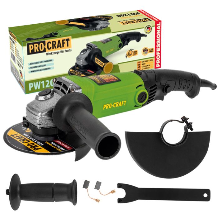 Углошлифовальная машина Procraft PW1200 125 мм