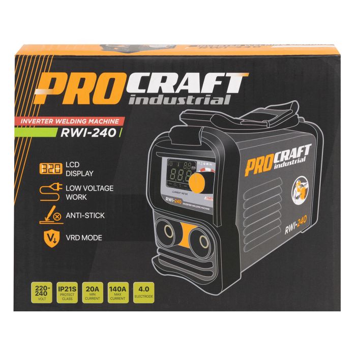 Інверторний зварювальний апарат Procraft industrial RWI240
