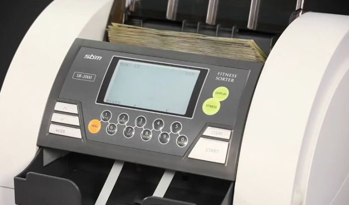 SBM SB-2000 сортувальник банкнот із двома кишенями