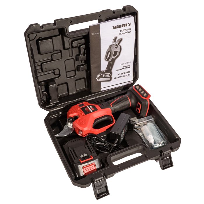 Секатор аккумуляторный Vitals Master AG 1830cdk BL Kit