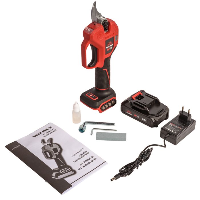 Секатор аккумуляторный Vitals Master AG 1830cdk BL Kit