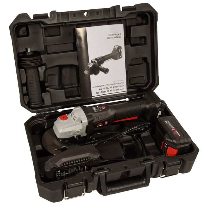 УШМ аккумуляторная Vitals Professional ALs 18125v BS Kit SmartLine+