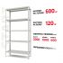 Полочный стеллаж Start 2000x1000x400-5 RAL С20/10/04-5К порошковая