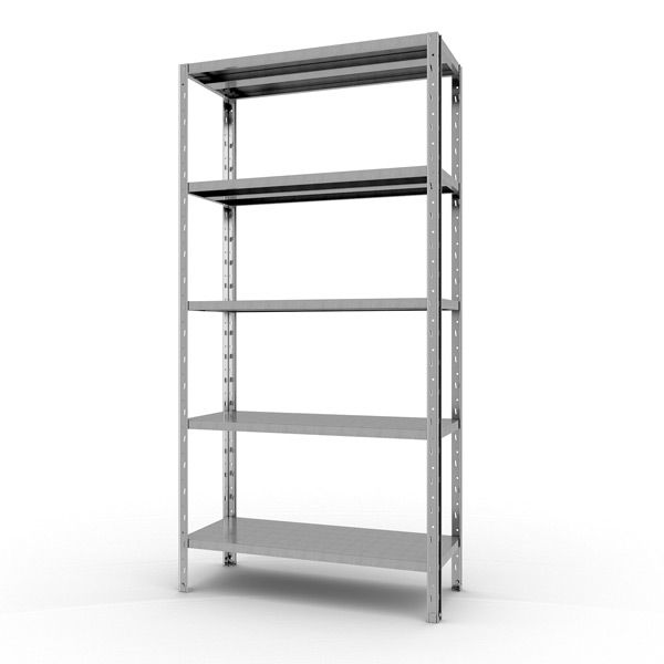 Полочный стеллаж Start 2000x1000x400-5 ZN С20/10/04-5 оцинкованный