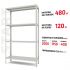 Поличковий стелаж Start 2000x1150x400-4 RAL С20/115/04-4К порошкова