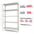 Полочный стеллаж Start 2000x1150x400-5 RAL С20/115/04-5К порошковая