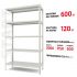 Поличковий стелаж Start 2000x1150x500-5 RAL С20/115/05-5К порошкова