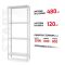 Поличковий стелаж Start 2000x800x300-4 RAL С20/08/03-4К порошкова