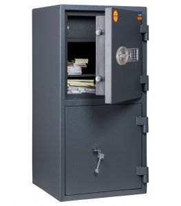 Сейф взломостойкий двухсекционный Кварцит 90T/2 EL
