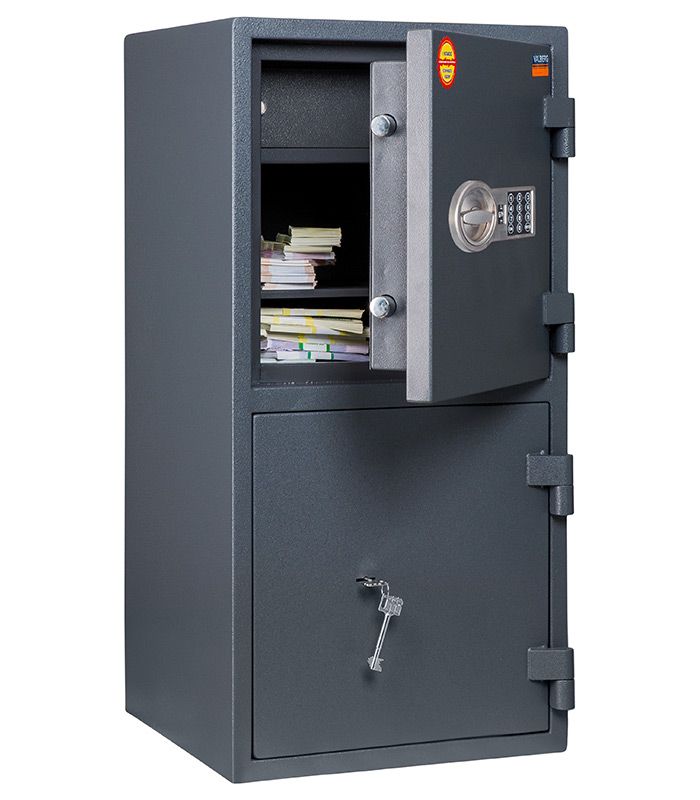 Сейф зломостійкий двосекційний Кварцит 90T/2 EL